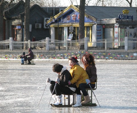 Friends on Ice Chair