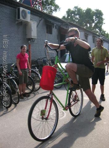 Ludwig Mounting the Tall-Bike