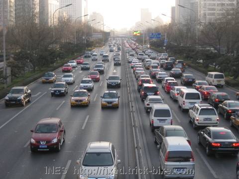 Beijing Daily Traffic Jams on East second ring road