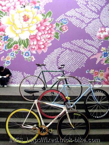 Fixed Gear Bicycle Display in UCCA Museum