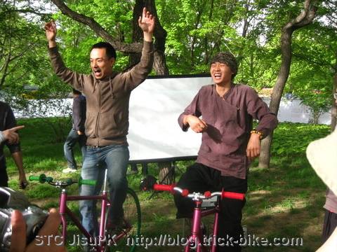 Happy JisuPK bike race winner